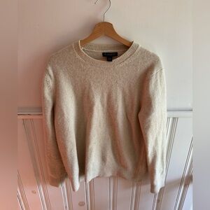 Banana Republic Men's Beige Merino Wool Crewneck Sweater